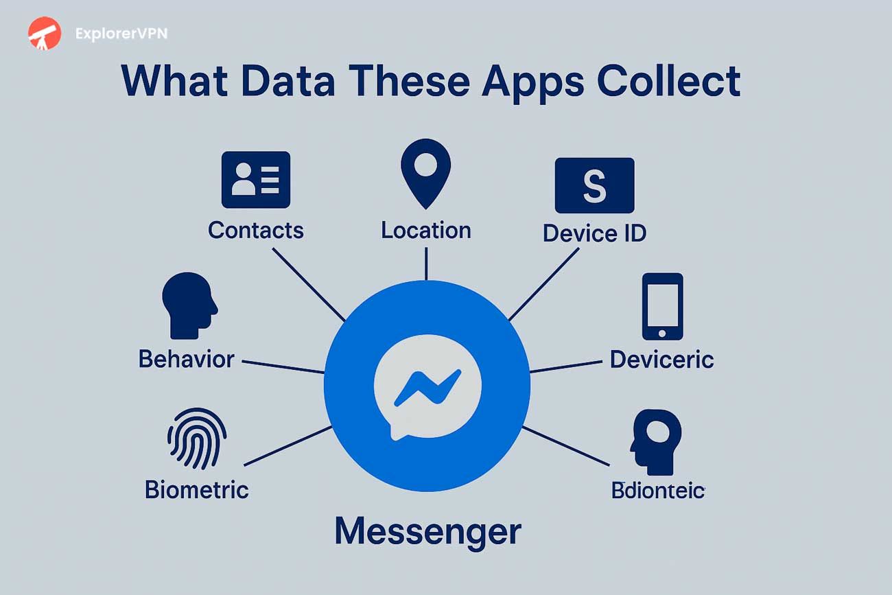 Example of data collection, Messenger app.