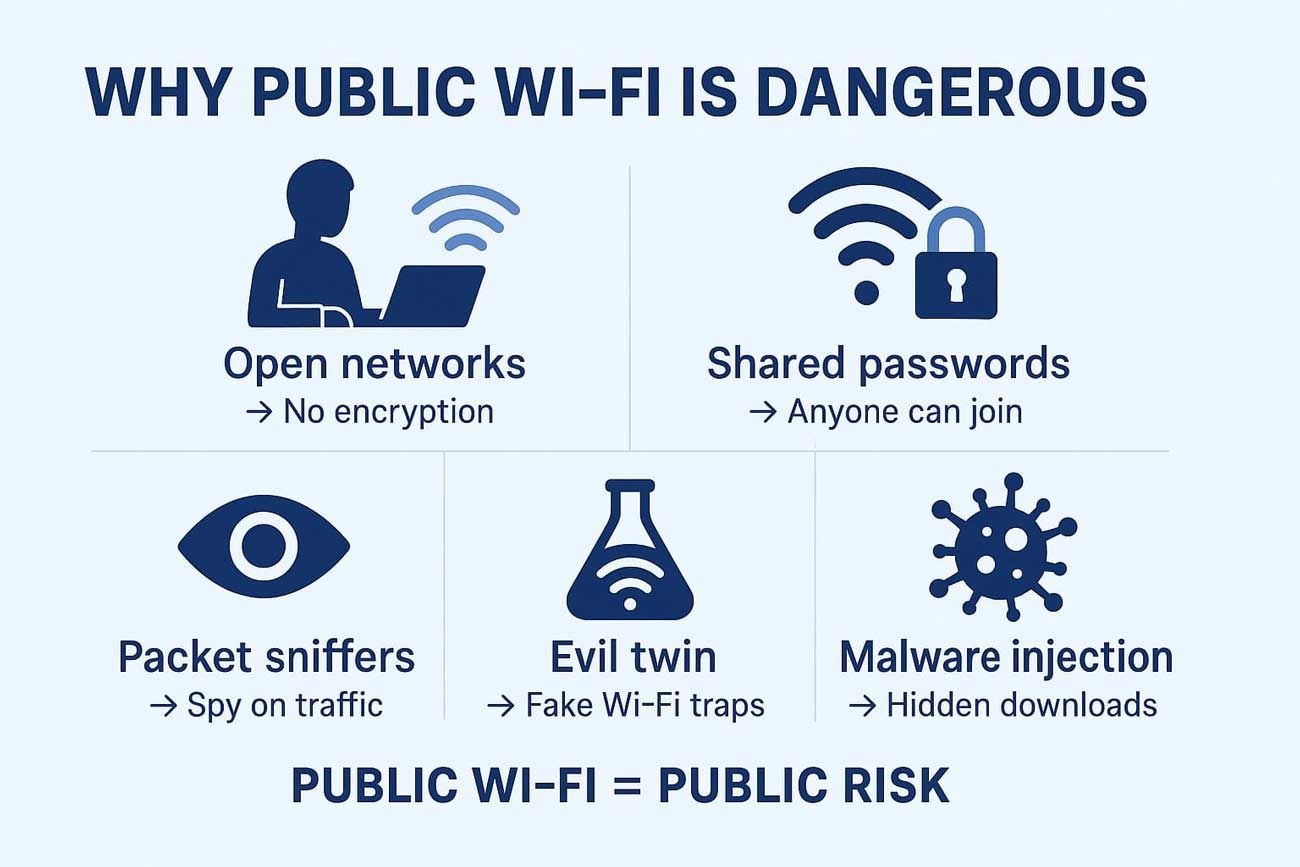 Why public wifi is dangerous