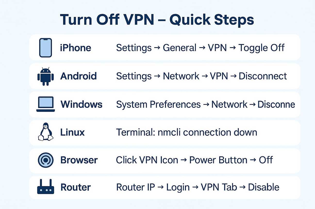 how to turn off vpn in quick easy steps
