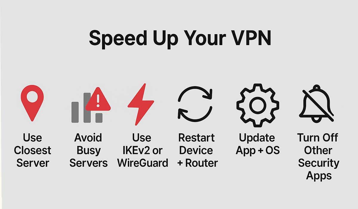 Tips to speed up vpn